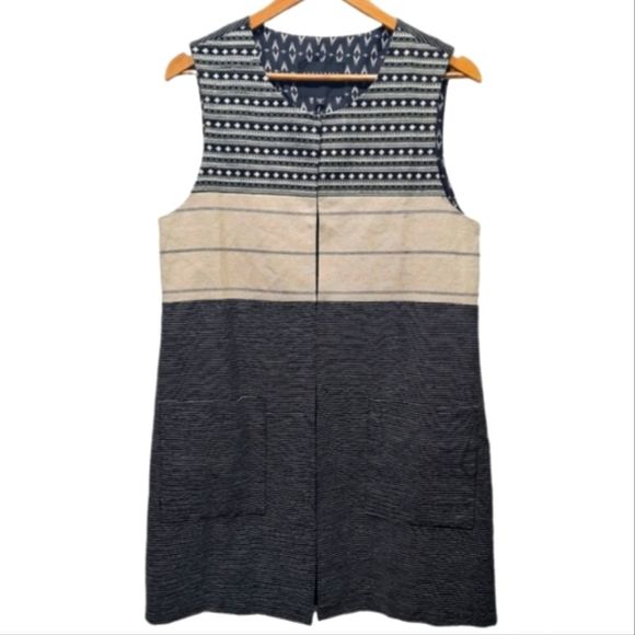 Sanctuary Los Angeles Hemp Cotton Sleeveless Duster Topper Womens M - Picture 3 of 16